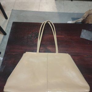 Mundi Beige Leather Purse